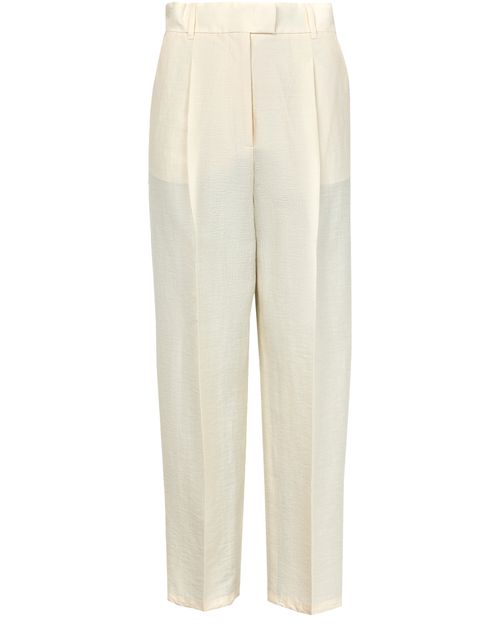 MAX MARA Efedra linen silk cigarette pants