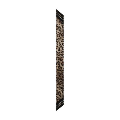 Dolce & Gabbana Leopard-print Scarf In Multicolor