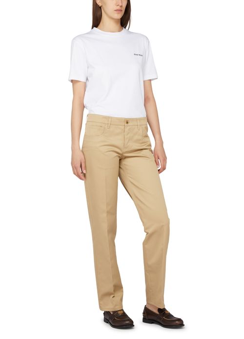 MIU MIU Hose im Chino-Stil