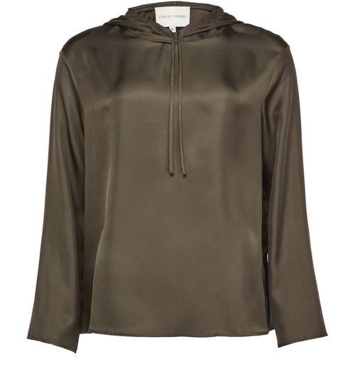 LOULOU STUDIO Nuka hooded silk blouse