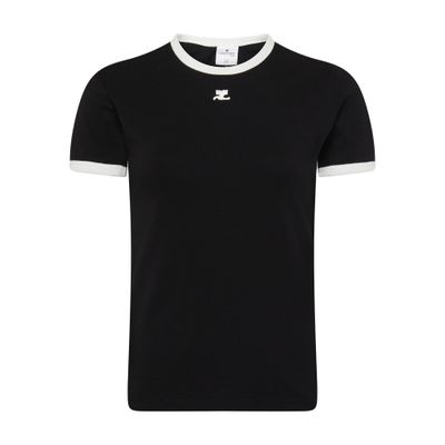 Courrèges Milano Open Back Long Sleeve Bodysuit In Black