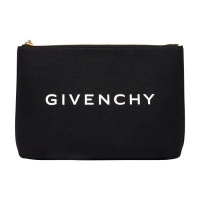 Givenchy Small Logo Pouch In Noir