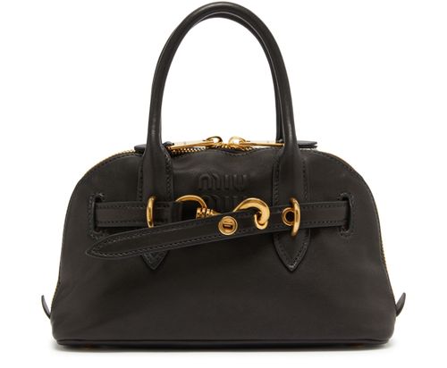 MIU MIU Sac en cuir nappa Aviator
