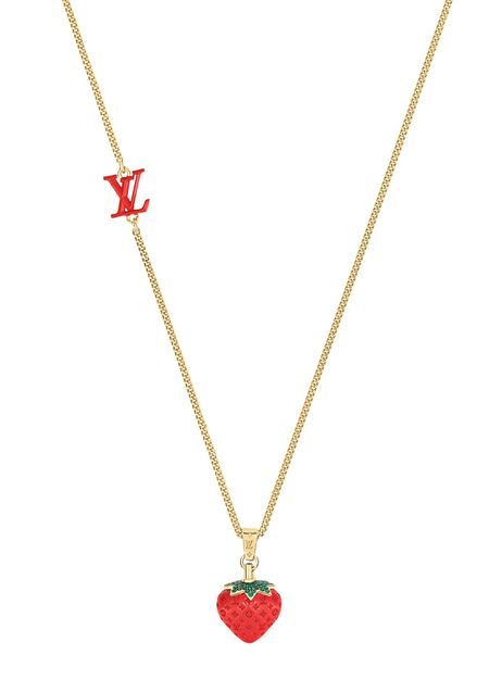 Louis Vuitton Monogram Heart Pendant Necklace