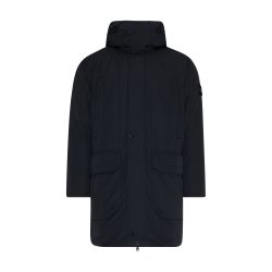 Black stone island parka on sale