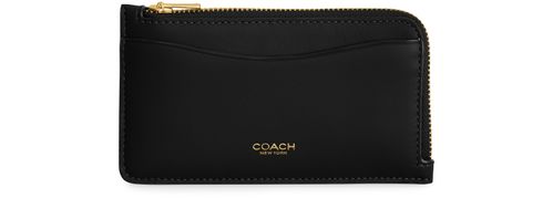 COACH New York zippered card holder