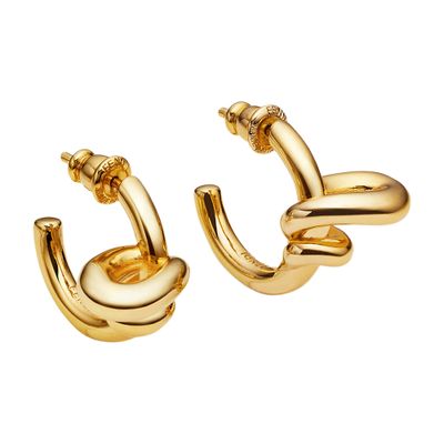 Fendi Filo Earrings In Gold