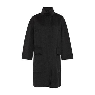 's Max Mara Teodoro Mid-length Coat In Grigio_scuro