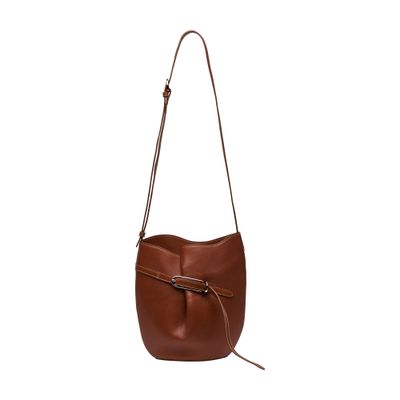 Liffner Belted Bucket Bag In Brown
