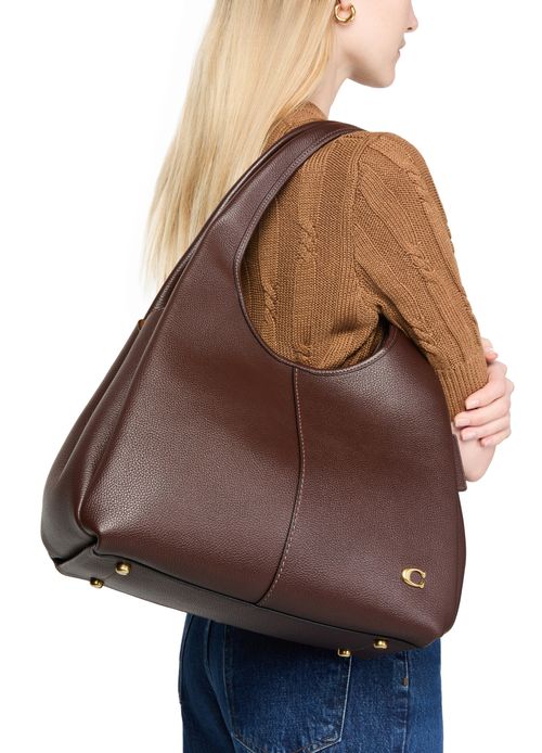 COACH Lana polished pebble leather shoulder bag