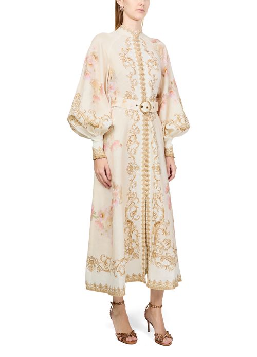 ZIMMERMANN Hypnotic buttoned midi dress