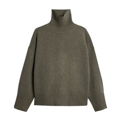 Soeur William Woolen Turtleneck Sweater In Gray