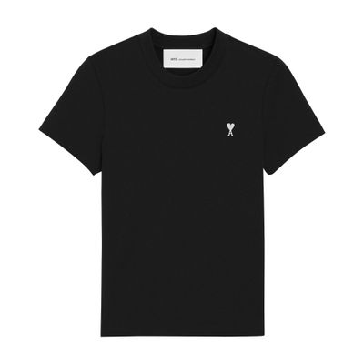 Ami Alexandre Mattiussi Ami De Coeur Short-sleeved T-shirt In Black