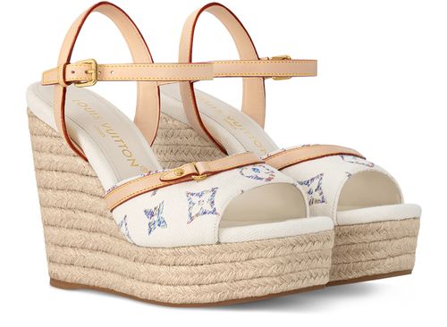 LOUIS VUITTON Helios Wedge Sandal