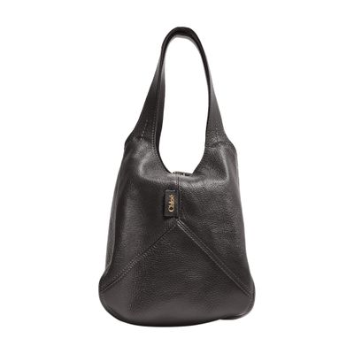 Chloé Balloon Small Grained Leather Bag In Black