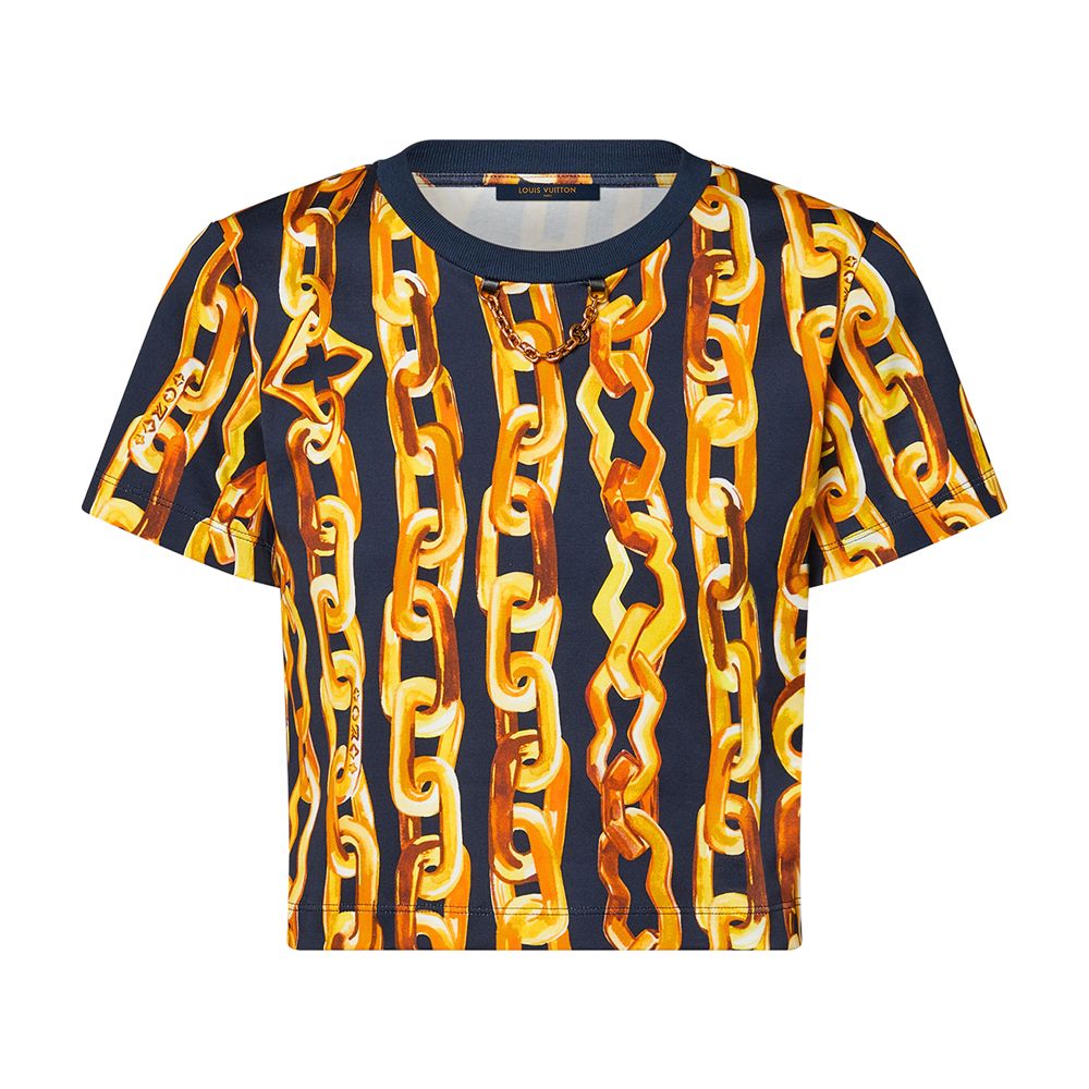 Chain Print Crop Top thumbnail 6
