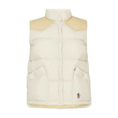 Moncler Sorapis Down Vest White In White