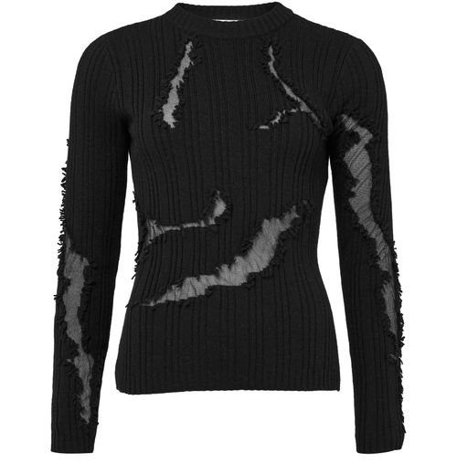 MCQUEEN Destryed long sleeve jumper