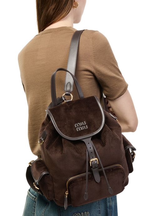 MIU MIU Sac à dos en velour