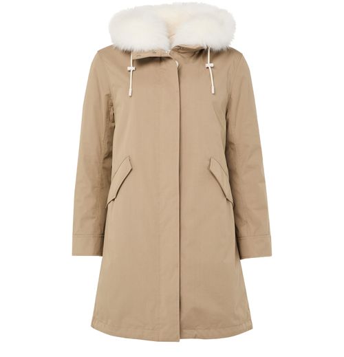 YVES SALOMON Parka aus Baumwolle mit Kapuze