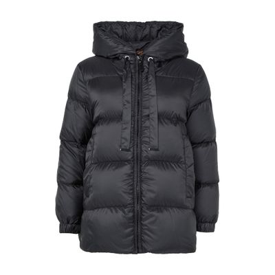 Max Mara Water-repellent Down Puffer Jacket In Black