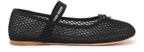 MIU MIU Fishnet ballet flats