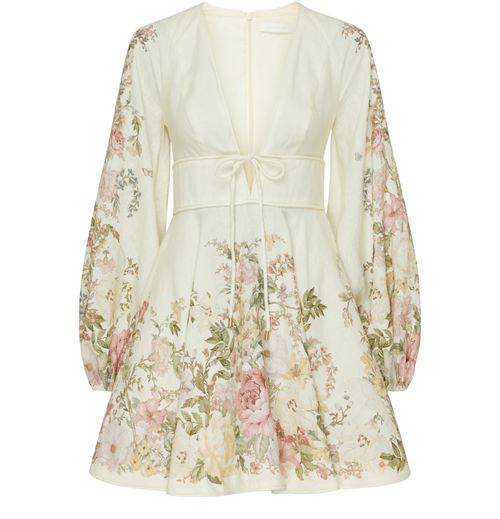 ZIMMERMANN Waverly plunge mini dress
