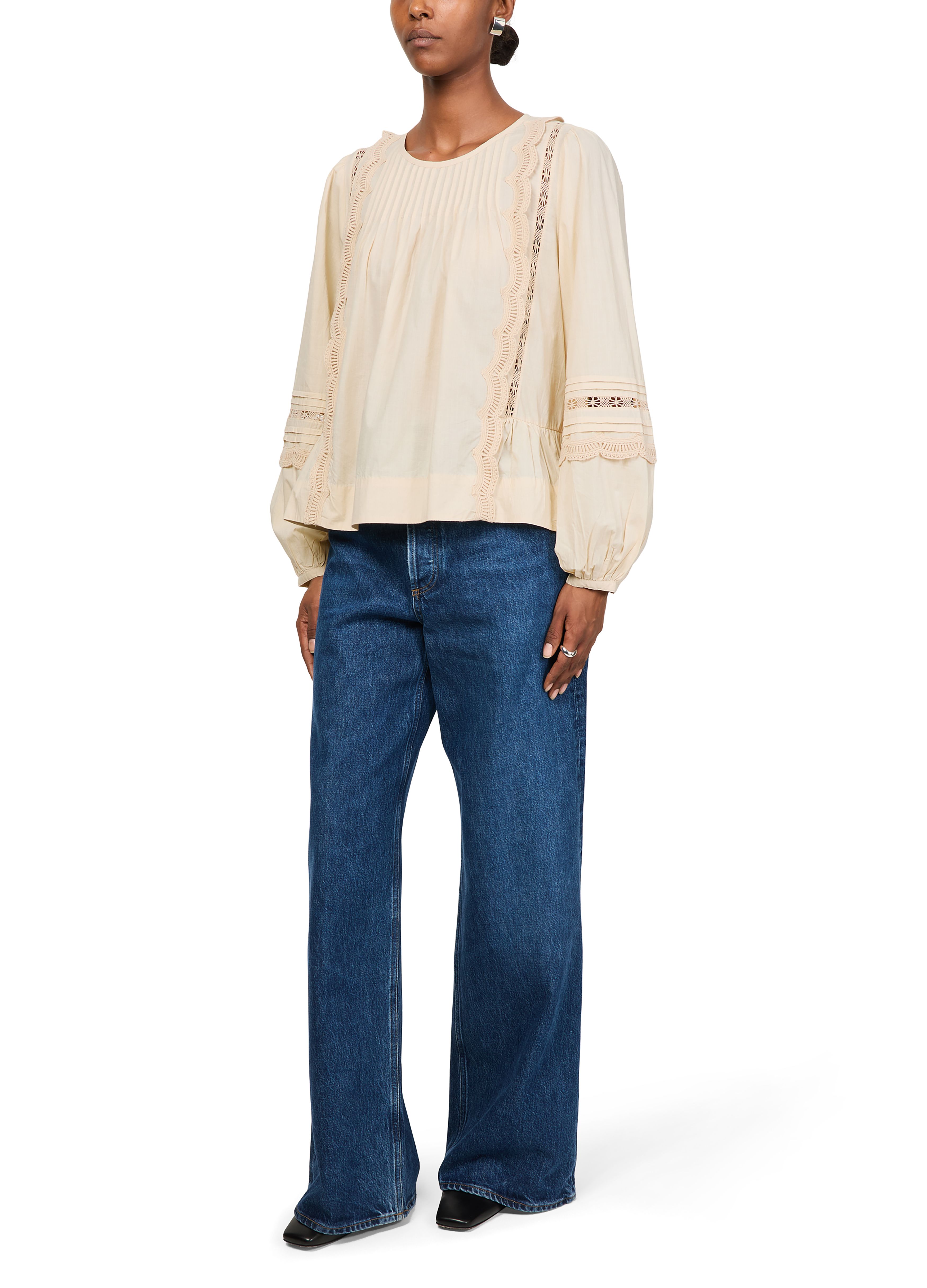 Leaf long-sleeved blouse thumbnail 6