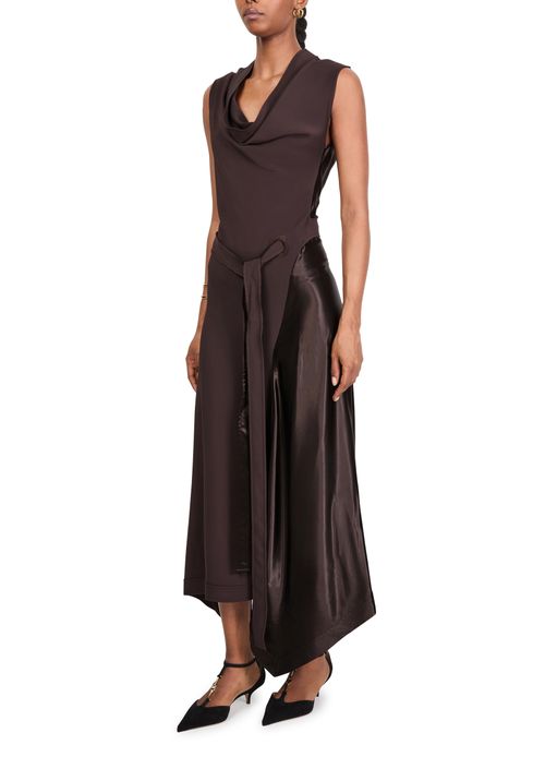FERRAGAMO Viscose stretch cady long dress