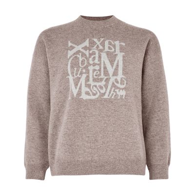 S Max Mara Round Neck Sweater In Grey