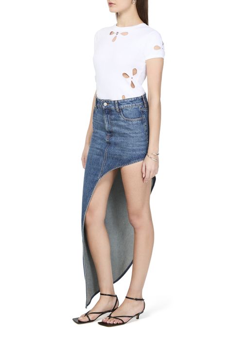COPERNI Jeansrock mit One-Leg-Optik
