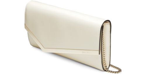 JIMMY CHOO Clutch Emmie en cuir verni