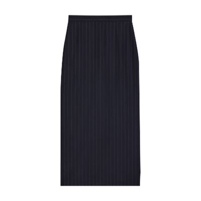Givenchy Midi Pencil Skirt In Navy