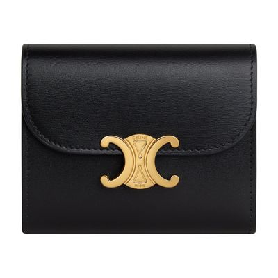 ヴィンテージ がま口コンパクトウォレット 【美品/希少】CELINE トリオンフ