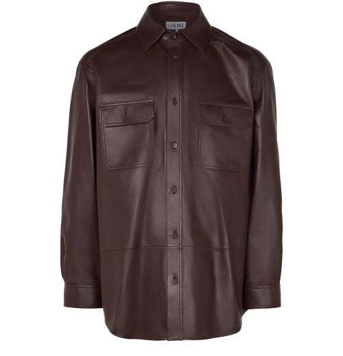 LOEWE Overshirt in nappa leather