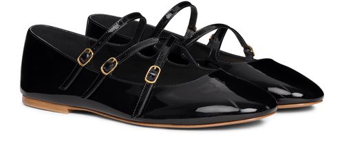 CELINE Les ballerines Celine criss-cross babies ballerina in patent calfskin