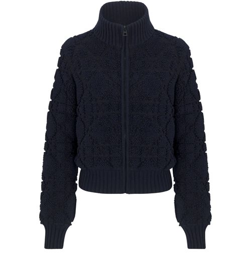 DIOR DiorAlps macrocannage zipped cardigan