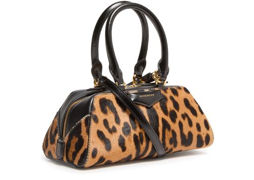 GIVENCHY Mini Antigona East-West bag in leather with leopard print