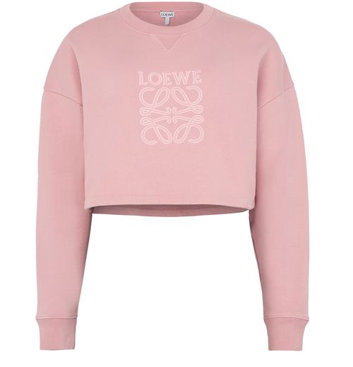 LOEWE Kurzes Sweatshirt aus Baumwolle