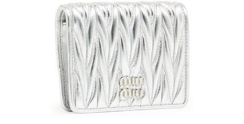 MIU MIU Small quilted nappa leather wallet