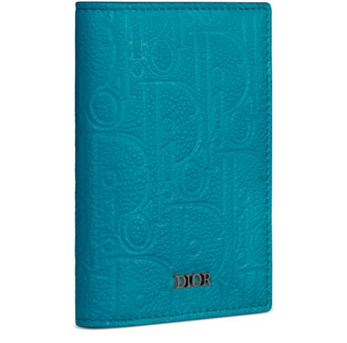 DIOR Vertical Bifold Card Holder in Dior Gravity leather