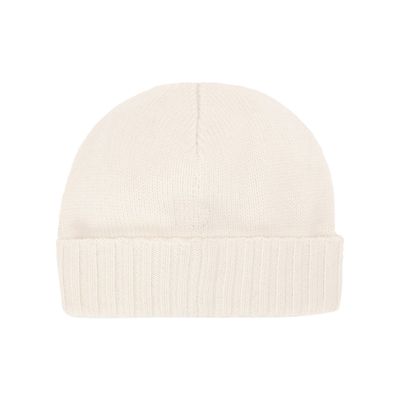 Dolce & Gabbana Cashmere Hat With Dg Logo Embroidery In White