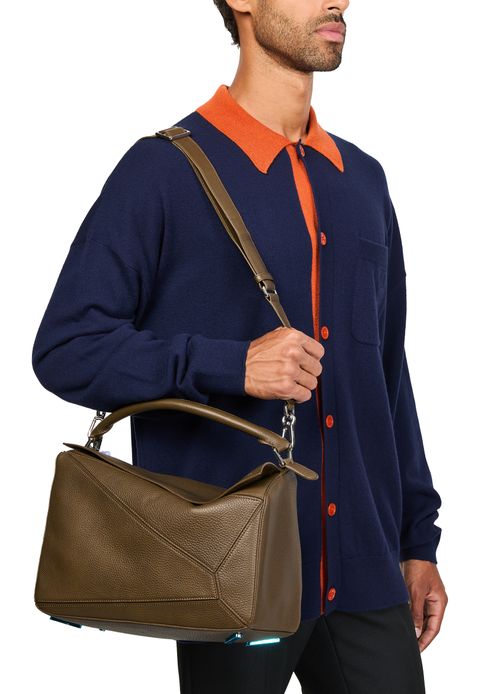 LOEWE Puzzle large grained calfskin bag