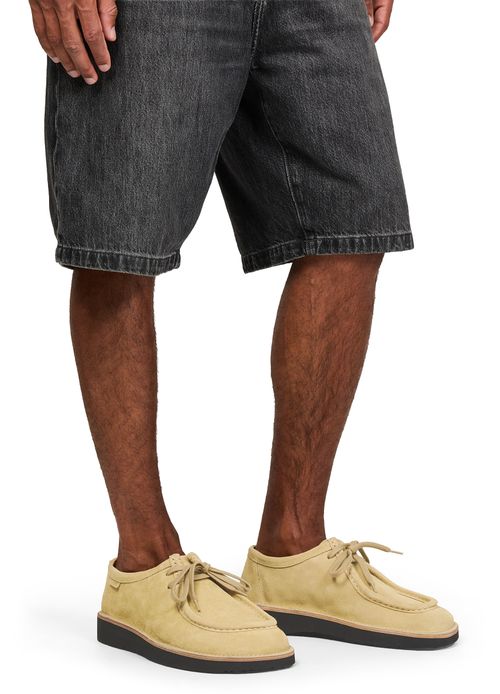 LOEWE Faro lace up shoes in suede calfskin