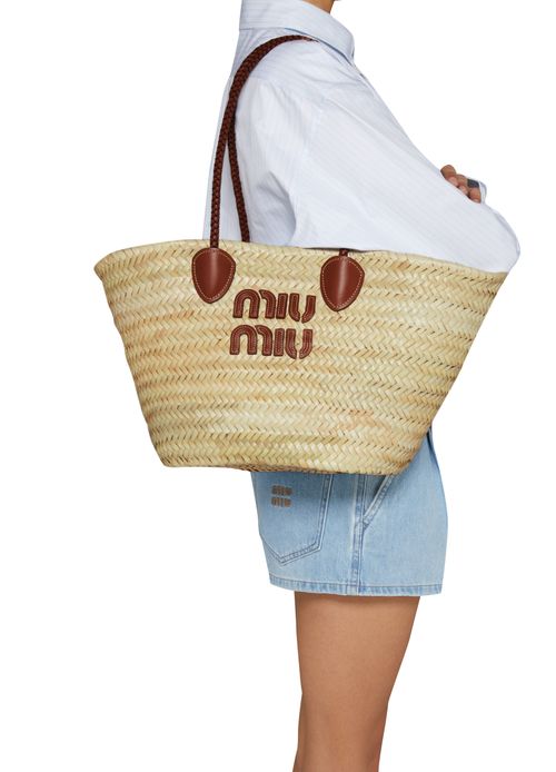 MIU MIU Palmetto 中号草编包