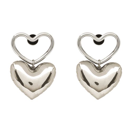 NINA RICCI HEART CHARM EARRINGS