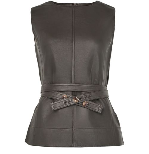 SOEUR Chance leather top