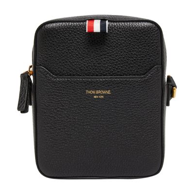 Shop Thom Browne Messenger Bag In Black