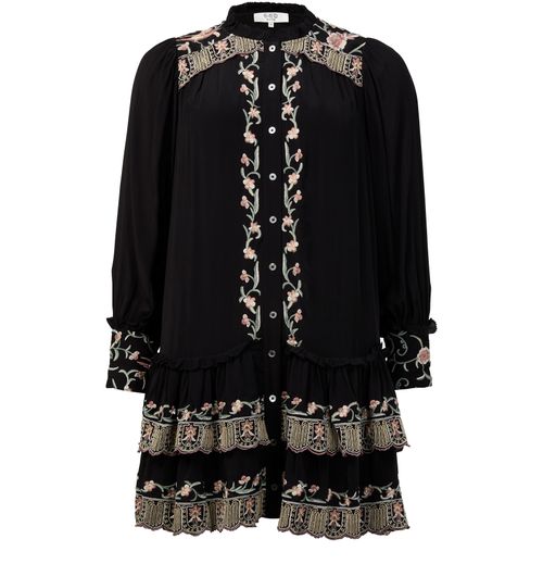SEA NEW YORK Lacey embroidery long sleeved tunic dress
