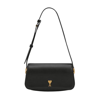 Ami Alexandre Mattiussi Paris Paris Shoulder Bag In Black
